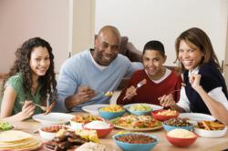 Balanced family meals help raise healthy, sucessful children.